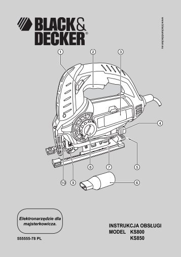 BlackandDecker Maschera Da Taglio- Ks850slw - Type 1 - Instruction Manual (Polonia)