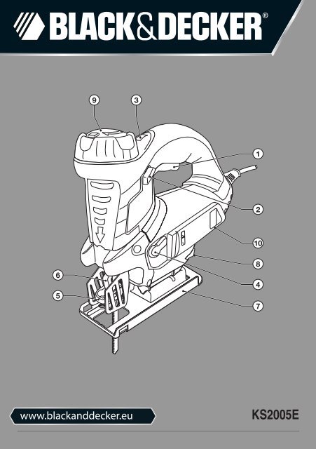 BlackandDecker Maschera Da Taglio- Ks2005ek - Type 1 - Instruction Manual (Europeo)