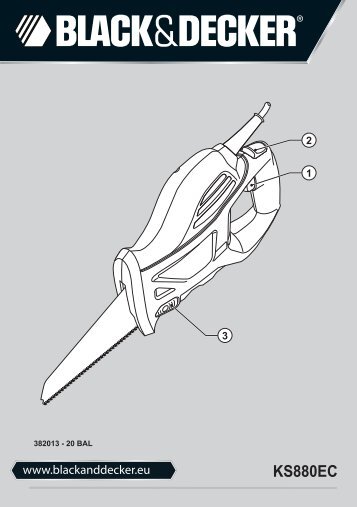 BlackandDecker Sega Taglio- Ks880ec - Type 2 - Instruction Manual (Balcani)