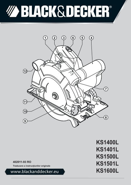 BlackandDecker Sega Circolare- Ks1400l - Type 2 - Instruction Manual (Romania)