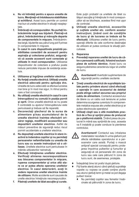 BlackandDecker Utensile Multifunzione- Mt250 - Type 1 - Instruction Manual (Romania)
