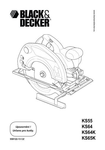 BlackandDecker Sega Circolare- Ks65k - Type 1 - Instruction Manual (Czech)