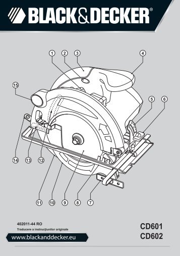 BlackandDecker Sega Circolare- Cd602 - Type 2 - Instruction Manual (Romania)