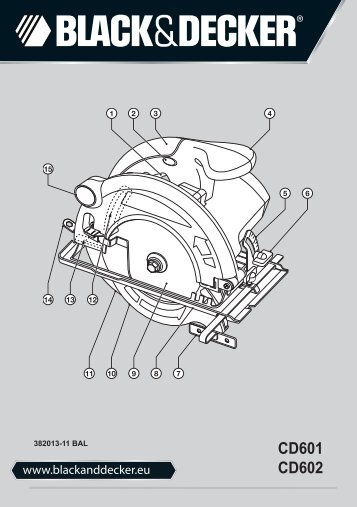 BlackandDecker Sega Circolare- Cd602 - Type 3 - Instruction Manual (Balcani)