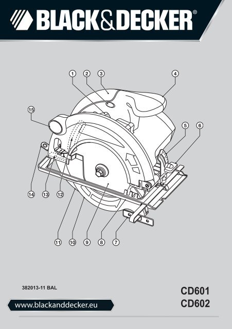 BlackandDecker Sega Circolare- Cd602 - Type 3 - Instruction Manual (Balcani)