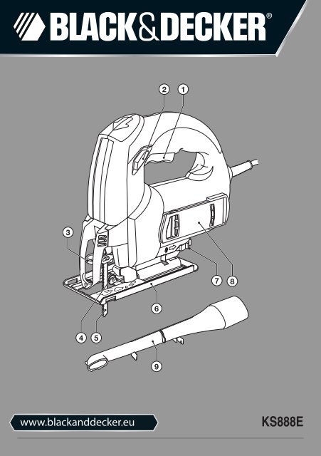 BlackandDecker Maschera Da Taglio- Ks888e - Type 1 - Instruction Manual (Europeo)