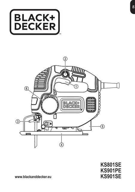 BlackandDecker Maschera Da Taglio- Ks901pek - Type 1 - Instruction Manual (Inglese)