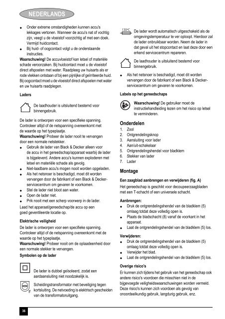 BlackandDecker Sega Orizzontale- Chs6000---A - Type H1 - Instruction Manual (Europeo)