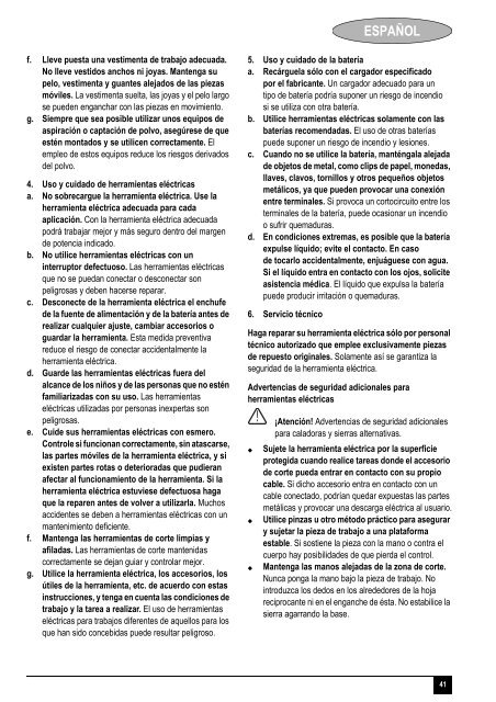 BlackandDecker Sega Orizzontale- Chs6000---A - Type H1 - Instruction Manual (Europeo)