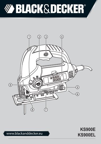 BlackandDecker Maschera Da Taglio- Ks900e(K) - Type 1 - Instruction Manual (Europeo Orientale)