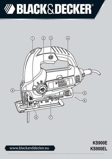 BlackandDecker Maschera Da Taglio- Ks900e(K) - Type 1 - Instruction Manual (Europeo)