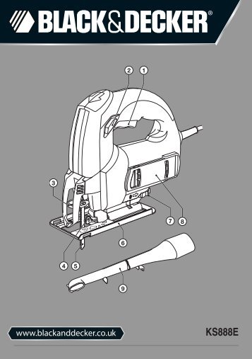 BlackandDecker Maschera Da Taglio- Ks888e - Type 1 - Instruction Manual (Inglese)