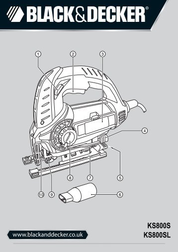 BlackandDecker Maschera Da Taglio- Ks800s - Type 1 - Instruction Manual (Inglese)