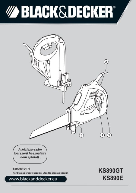 BlackandDecker Sega- Ks890e - Type 2 - Instruction Manual (Ungheria)
