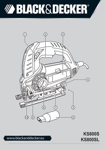 BlackandDecker Maschera Da Taglio- Ks850sl - Type 1 - Instruction Manual (Europeo Orientale)