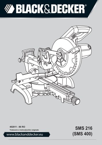 BlackandDecker Sega Taglio Angolare- Sms400 - Type 1 - Instruction Manual (Romania)