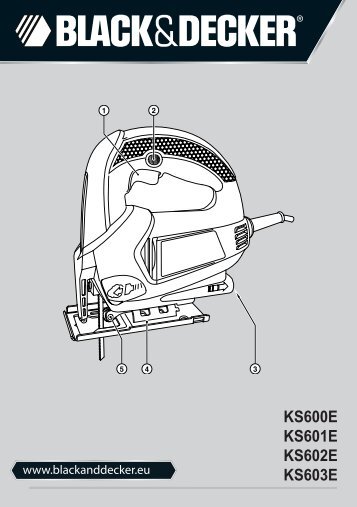 BlackandDecker Maschera Da Taglio- Ks603e - Type 1 - Instruction Manual (Europeo Orientale)