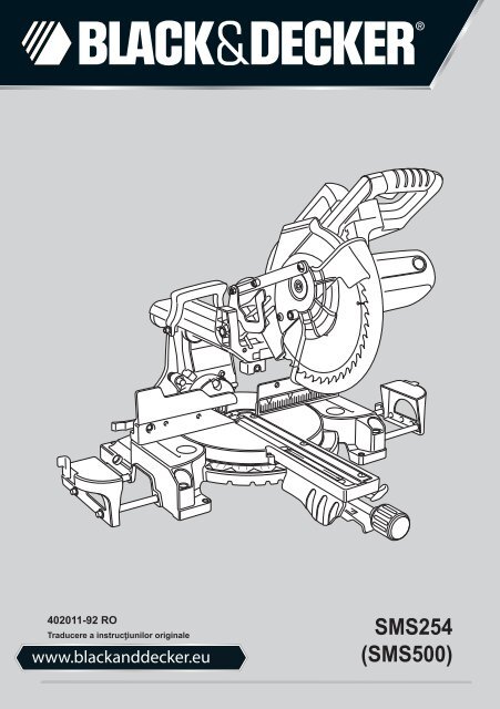 BlackandDecker Sega Taglio Angolare- Sms254 - Type 1 - Instruction Manual (Romania)