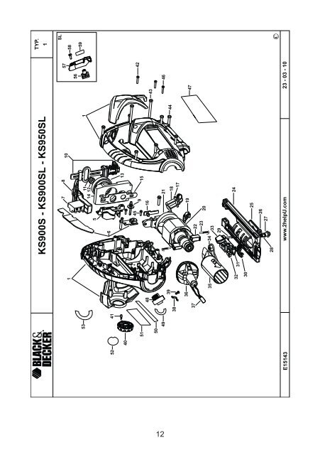 BlackandDecker Maschera Da Taglio- Ks900sl - Type 1 - Instruction Manual (Romania)