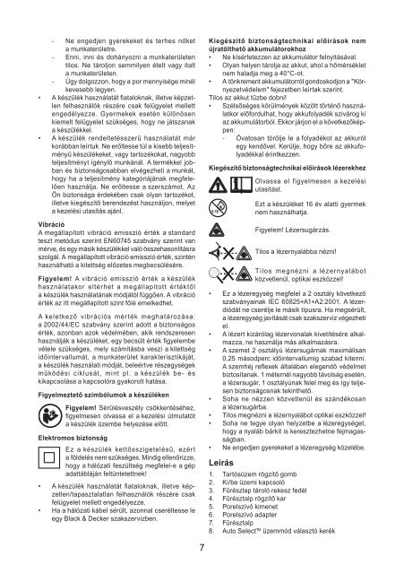 BlackandDecker Maschera Da Taglio- Ks800s - Type 1 - Instruction Manual (Ungheria)