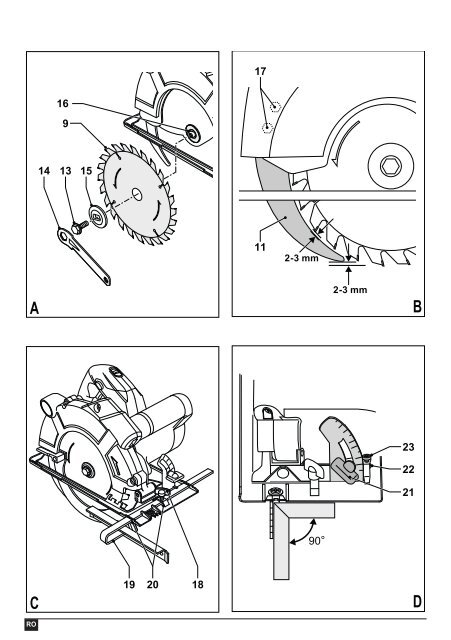 BlackandDecker Sega Circolare- Ks1500l - Type 2 - Instruction Manual (Romania)