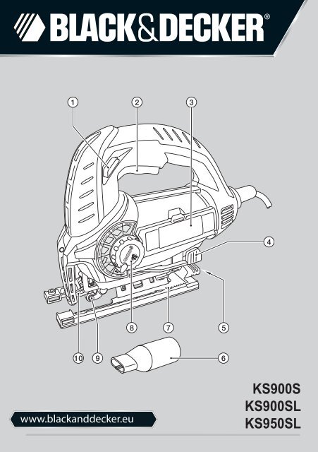 BlackandDecker Maschera Da Taglio- Ks950sl - Type 1 - Instruction Manual (Europeo Orientale)