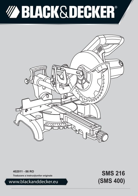 BlackandDecker Sega Taglio Angolare- Sms216 - Type 1 - Instruction Manual (Romania)