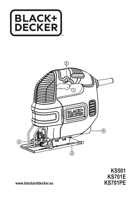 BlackandDecker Maschera Da Taglio- Ks701e - Type 1 - Instruction Manual (Australia Nuova Zelanda)