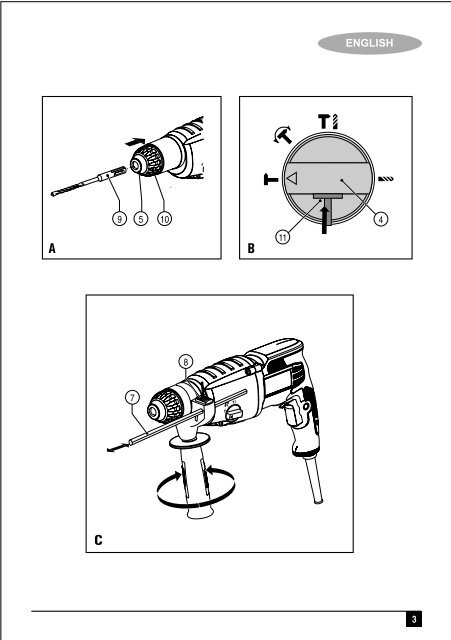 BlackandDecker Trapano Percuss Rot- Kd750 - Type 1 - Instruction Manual (Inglese - Arabo)