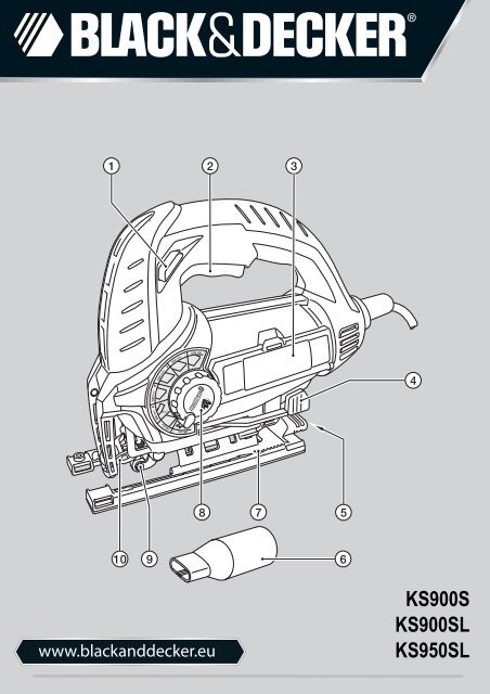 BlackandDecker Maschera Da Taglio- Ks950sl - Type 1 - Instruction Manual (Europeo)