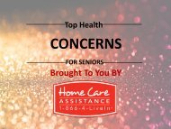 Top Health Concerns for Seniors