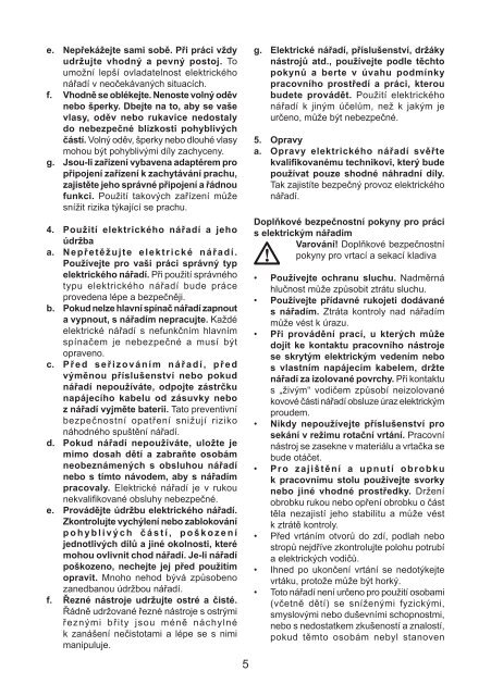 BlackandDecker Martello Ruotante- Kd1001k - Type 3 - Instruction Manual (Czech)