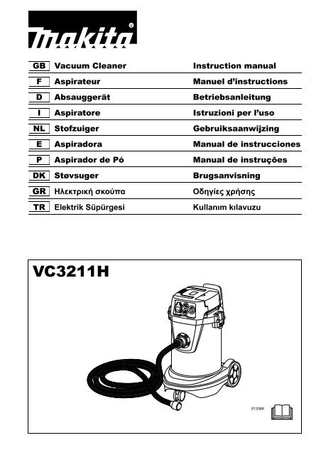 Makita ASPIRATORE - VC3211HX1 - Manuale Istruzioni