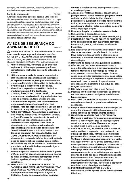 Makita ASPIRATORE - VC3211HX1 - Manuale Istruzioni