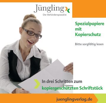 Spezialpapiere mit Kopierschutz