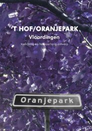 Boekje ontwerp Hof-Oranjepark