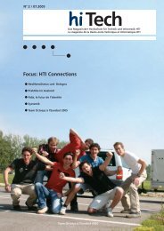 Focus: HTI Connections - hitech - Berner Fachhochschule