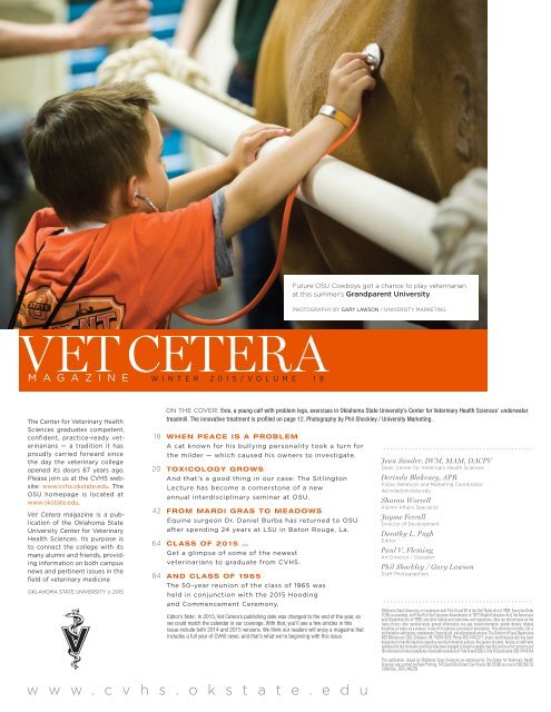 Vet Cetera magazine 2015