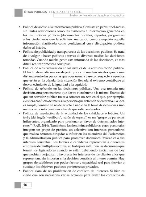 ÉTICA PÚBLICA FRENTE A CORRUPCIÓN