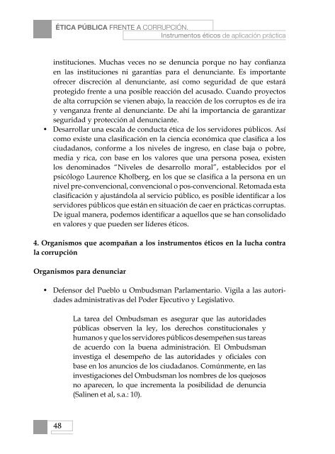 ÉTICA PÚBLICA FRENTE A CORRUPCIÓN