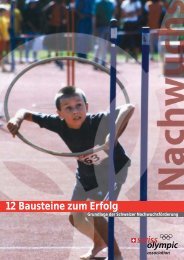 Nachwuchsförderung - Swiss Olympic