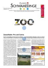 Zooseilbahn: Pro und Contra - Quartierverein Schwamendingen