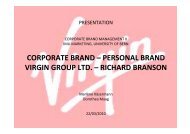 corporate brand – personal brand virgin group ... - Branding-Institute