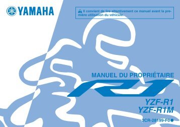 Yamaha YZF-R1M - 2015 - Manuale d'Istruzioni FranÃ§ais