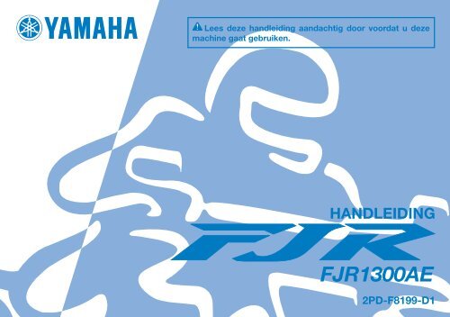 Yamaha FJR1300AE - 2015 - Manuale d'Istruzioni Nederlands
