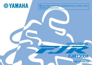 Yamaha FJR1300A - 2015 - Manuale d'Istruzioni Nederlands