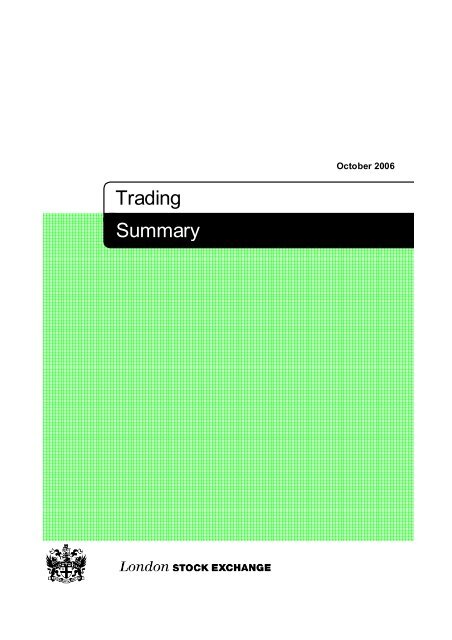 Trading Summary - London Stock Exchange