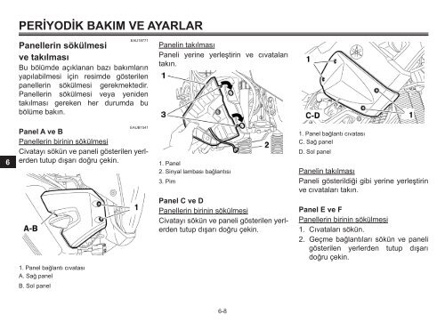 Yamaha XT660Z - 2012 - Manuale d'Istruzioni T&uuml;rk&ccedil;e