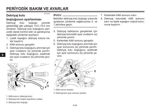 Yamaha XT660Z - 2012 - Manuale d'Istruzioni T&uuml;rk&ccedil;e