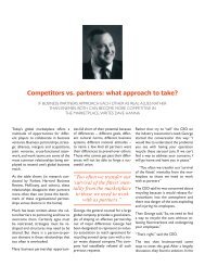 12 Competitors vs. Partners- what approach to take?
